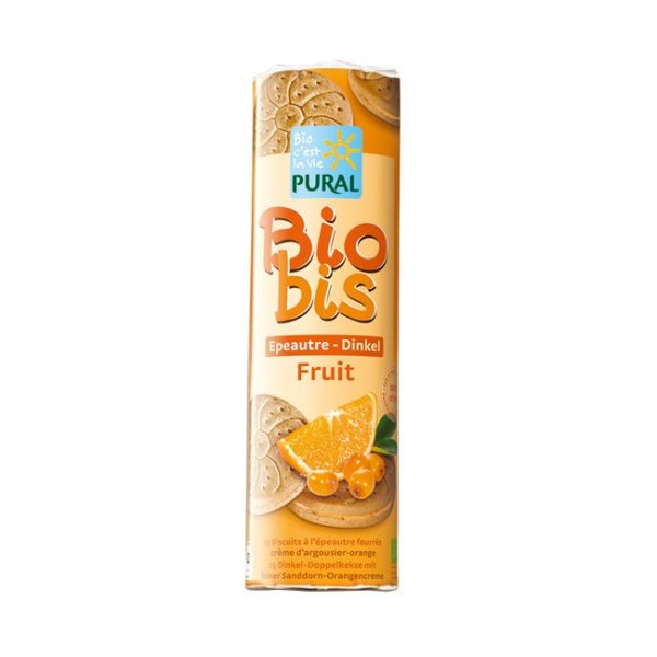 Pural Bio Bis kihilised speltaküpsised astelpaju/apelsinikreemiga