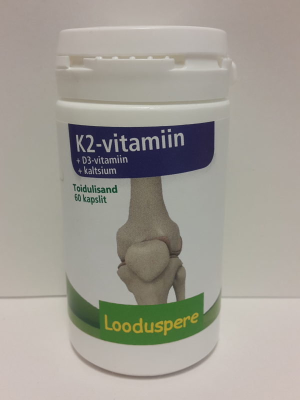 Looduspere Vitamin K2 with Vitamin D3 and Calcium 60pcs