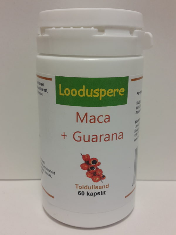 Looduspere Maca and Guarana Capsules 60pcs