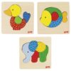 GOKI Puzzle: Elephant, Fish or Duck 1pc