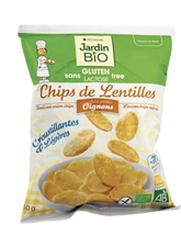 Чечевичные чипсы с луком JardinBio 50g