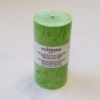Стеариновая свеча зеленая Eubiona  75x150mm